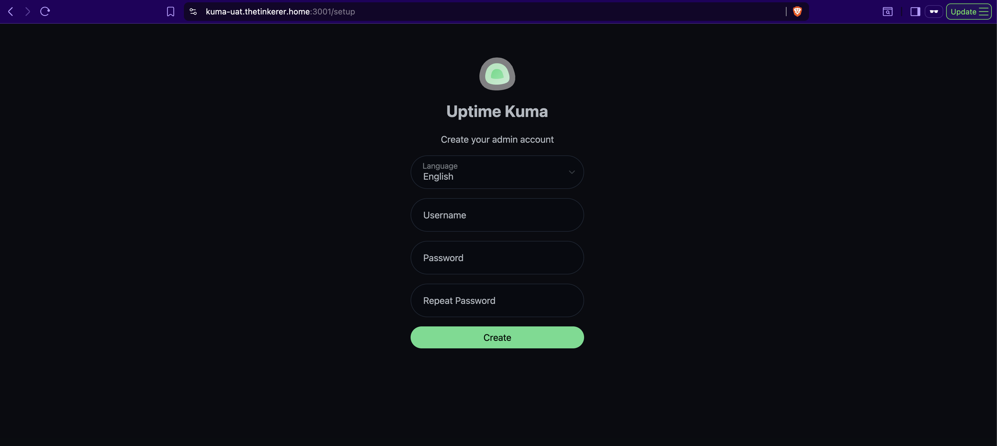 Uptime Kuma Homapage